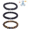 BlingNook Braccialetti anti-fumo per donne e uomini, smettere di fumare, regolabili, con perline di ematite, braccialetti per sobrietà, braccialetti anti-ansia, aiuta ad alleviare l'ansia, gioielli