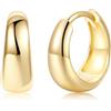 Silvora Orecchini Donna Cerchio Argento 925, 10mm Orecchino Cerchio Donna Oro, Orecchini Piccoli Tondi Eleganti per Anniversario Compleanno Natale