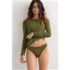 Intimissimi Brasiliana In Pizzo E Microfibra Verde