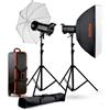 Godox Kit da studio 1 Godox QTII Flash QT400IIM + QT600IIM
