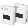 Godox Movelink II M1 Sistema microfonico wireless a 2,4GHz compatto (Bianco)