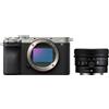 Sony Alpha ILCE-7C II silver + SEL 24mm f/2.8 G - Grandangolare per Sony E-Mount
