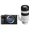 Sony Alpha ILCE-7C II black + SEL FE 70-200mm f/2.8 GM2 - Teleobiettivo Zoom per Sony E-Mount