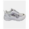 Twinset Sneakers Donna Running 222TJT01E - Chunky Multimateriale con Logo Oval T, Bianco Argento