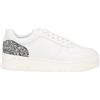 Twinset Sneakers Donna 222TJT01A con Glitter e Dettagli Metallici, Bianco Argento