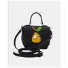 Braccialini Borsa Donna Tracolla Shine B12040 Nero con Pera Pixel Art, Nero