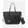 19V69 Italia by Versace Borsa Shopper Donna Modello Lana Bianca Capiente, Nero