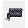 19V69 Italia by Versace 19V69 Italia Borsa a Tracolla Donna Modello Leandra Nero Grigio o Nero Marrone con Logo All Over, Nero