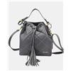 Pierre Cardin Borsa Secchiello Donna in Vera Pelle Trapuntata mod. 1900, Cenere