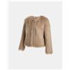 Oui Odile ! Oui Odile Pelliccia Ecologica Donna Degradé Multicolor Eco Elegante, Beige