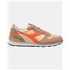 Diadora Sneakers Camaro C9180 in pelle scamosciata, Roebuck / Golden Poppy