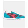 Diadora Camaro Outdoor C9121 Sneakers Unisex in Pelle Scamosciata, Viridian / Cayenne