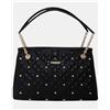 Twinset Borsa Donna Shopping con borchie dorate e manici a catena art. Y801C, Nero