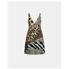 Manila Grace abito corto smanicato animalier art. S3/J/A199PS, Polvere