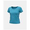 Lara Riva T-Shirt donna comfort fit 100% Cotone art. 1122 C, Pavone ( Turchese )