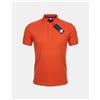 Nazareno Gabrielli Polo Uomo Cotone 100% piquet mezza manica, Arancione