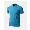 Nazareno Gabrielli Polo Uomo Cotone 100% piquet mezza manica, Turchese