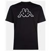 Kappa T-Shirt Uomo logo cromen, Nero