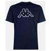 Kappa T-Shirt Uomo logo cromen, Blu