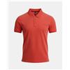 P-CLUB Polo uomo over brand P-Club manica corta puro cotone piquet 100%, Arancione