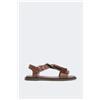 WEEKEND Max Mara Sandali in pelle con nappine - MARRONE
