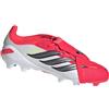 Adidas Scarpe Bambino Predator Elite Fold-over Tongue Fg Rosso/bianco, Taglia: 35, rosso/bianco