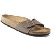 Birkenstock Ciabatte Donna Madrid Birko-flor Nubuck Marrone, Taglia: 35, marrone