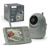 Nuvita 3035 Baby Monitor Video 3.2" - Telecamera HD 360° Pan & Tilt, Visione Notturna, Portata 300m, Audio Bidirezionale, VOX, Sensore Temperatura