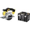 DEWALT Sega circolare in valigetta TSTAK, senza batterie e caricabatterie, DCS373NT-XJ