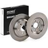 RIDEX 82B2232 2x Disco freno Posteriore senza mozzo portaruota senza cuscinetto ruota senza bullone fissaggio ruota Compatibilità con FORD FOCUS III
