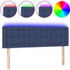vidaXL Testata LED blu 144x5x78/88 cm in tessuto