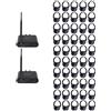 Retekess Cuffie wireless Retekess TA004S Silent Disco, sistema audio versione migliorata, 3 canali con Bluetooth, pieghevoli, per TV, yoga, fitness