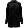 Urban Classics Giacca Lunga da Donna in Velluto, Nero (Black 7), S