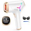 Haarlosy Epilatore Luce Pulsata con Tecnologia IGBT - 3 IN 1 HR/SR/HR+ Epilatore Laser Professionale, 9 Livelli di Energia Regolabile Adatto Depilatore Corpo, Viso, Ascelle, Gambe GLY03