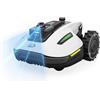 MAMMOTION YUKA mini 2 800 LiDAR Robot Rasaerba senza Cavo Perimetrale, Consigliato per 800m², LiDAR 360° + Visione AI, DropMow, Nessuna Perdita di Segnale, Senza RTK