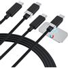 Magtame StayCable - 2 cavi magnetici da USB C a USB C, 3,3 ft/1 m, 3 A, 60 W, cavo di ricarica di tipoC, anti-goccia, in nylon intrecciato per letto, scrivania, auto