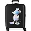 Disney Disney 100 Special Shine Bagagli- Valigia, Unisex - Adulto, Silver, 55 cm x 38 cm x 20 cm