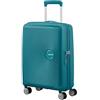 American Tourister Soundbox - Trolley S Espandibile Bagaglio a Mano, 55 cm, 35.5/41 L, Verde (Jade Green)