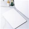 Pure 4Home Tappeto Bagno Diatomite Antiscivolo 45 x 35 cm | Tappetino Doccia Super Assorbente Asciugatura Rapida | Pietra Naturale Antimuffa | Diatomite Stone Bath Mat (Bianco)