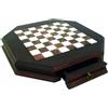 Italfama Scacchiera Ottagonale In Legno E Marmo Italfama Con Cassetto 46cm Italia