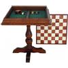 Italfama Olmo Legno Scacchi & Backgammon Tavolo Con Deposito,Realizzata A Italia