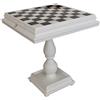 Italfama Bianco Scacchi Tavolo 60x60cm Marmo Top con Deposito Cassetti Italia