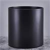 FaithLand Vaso per piante da 35,6 cm, si adatta perfettamente al supporto moderno della metà del secolo, tappo di drenaggio e rete di drenaggio, nero opaco