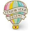 Crossword Bookstores Legami Enamel Metal Pin - Pin Your Style! - Air Balloon
