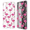NALIA Custodia compatibile con Huawei P30 Lite, Motivo Disegno Ultra-Slim Sottile Silicone Cellulare Protettiva Cover, Telefono Protezione Bumper Gomma Morbido Soft Case, Designs:Flamingo Pink