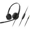 CREATIVE Cuffie auricolari HS-230 USB e 3,5 mm con microfono di cancellazione del rumore, silenzio/controllo del volume integrato, plug and play per videoconferenze