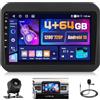 Hikity 5G WiFi 4+64G Android Autoradio per Suzuki Ignis 2016-2020, 9 Pollici IPS Touch Screen Stereo Auto con Wireless Carplay Android Auto Bluetooth5.0 FM/RDS GPS SWC AHD Retrocamera