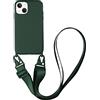 CQUUKOI Custodia a tracolla per iPhone 6/7/8/SE2/SE3, custodia a tracolla con cinturino da collo, graziosa custodia in silicone morbido con tracolla regolabile, protezione antiurto per donne e ragazze