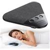 Wxeadu Altoparlante da Cuscino, Portatile Cassa Bluetooth Sotto Cuscino con Timer e Rumore Bianco, Ultra Sottile Disco Sonoro da Cuscino, Mini Pillow Speaker per Camera da Letto, Hotel, Viaggi(Nero)