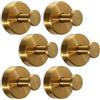Vasphire Ganci a ventosa resistenti per parete della doccia, ganci per bagno in acciaio inox, senza trapano per porte in vetro, specchi, piastrelle, superfici non porose della cucina (oro, confezione